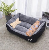 Pet Cat Dog Bed Cozy Square Plush