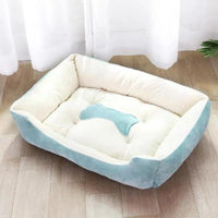 Pet Cat Dog Bed Cozy Square Plush
