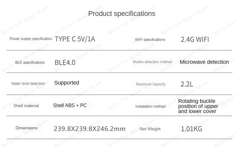 Pet Smart Water Feeder Equipment