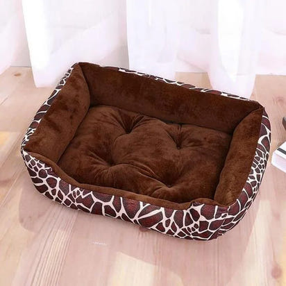 Pet Cat Dog Bed Cozy Square Plush
