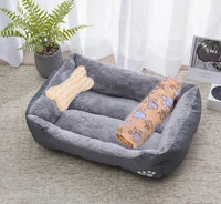 Pet Cat Dog Bed Cozy Square Plush