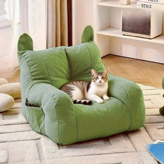 Cat Sofa Bed with Cartoon Design,