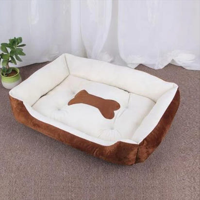 Pet Cat Dog Bed Cozy Square Plush