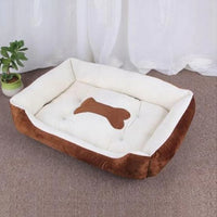 Pet Cat Dog Bed Cozy Square Plush