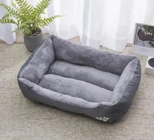 Pet Cat Dog Bed Cozy Square Plush